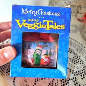2006 glass collectible VeggieTales Christmas ornament shrink wrapped